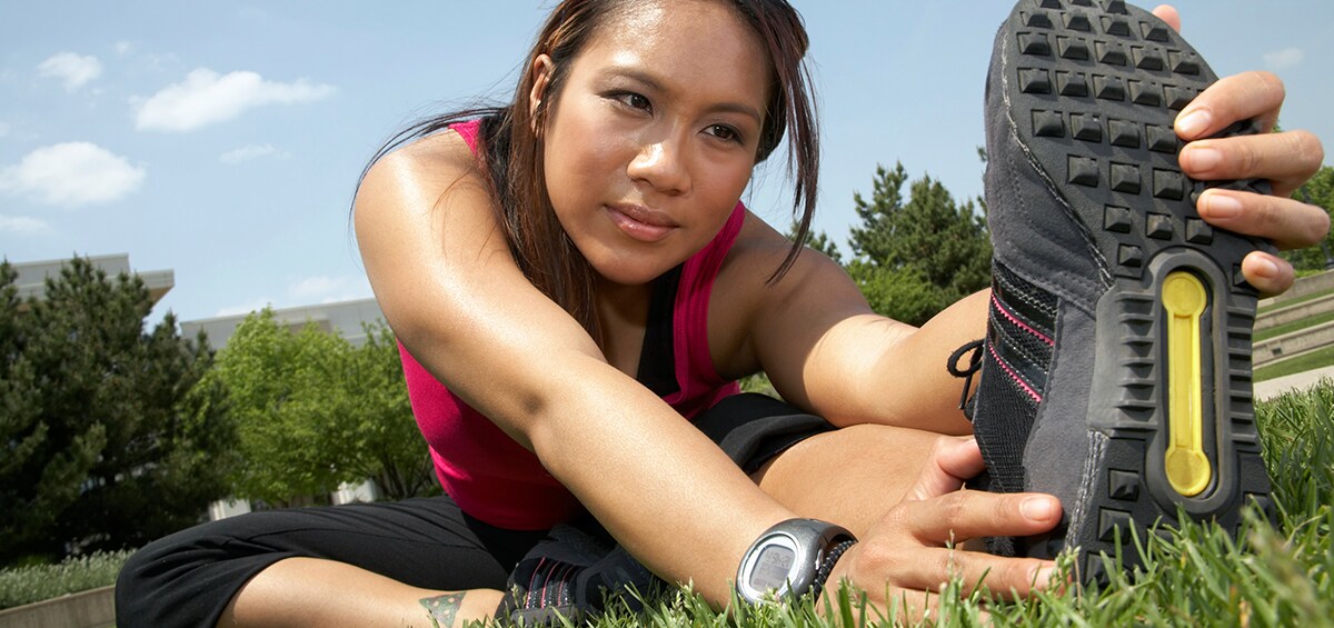 Woman Stretching